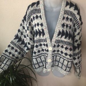 Vintage 80's/90's button up cardigan 100% Acrylic sweater